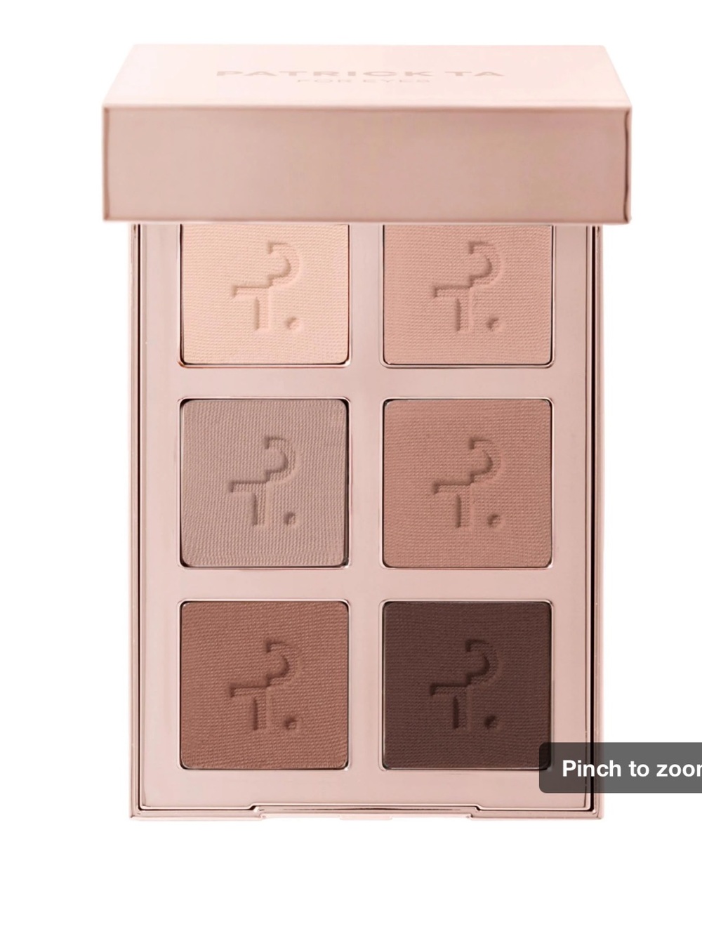 Patrick Ta Cool Taupe Eyeshadow Palette - 6 Shade Palette (Pink Beige Tones)